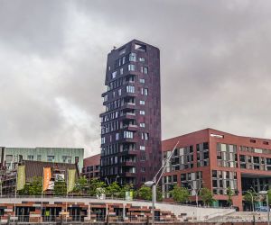 Schiebeläden am Cinnamon Tower Hamburg